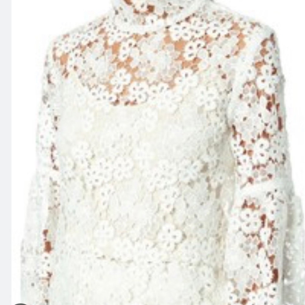 Macgraw white lace blouse
